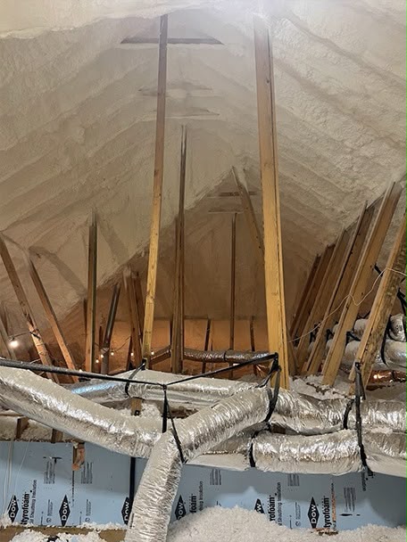 Attic Encapsulation installation project by Mustang Insulation Services